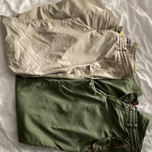 Two Patagonia lightweight hike pants